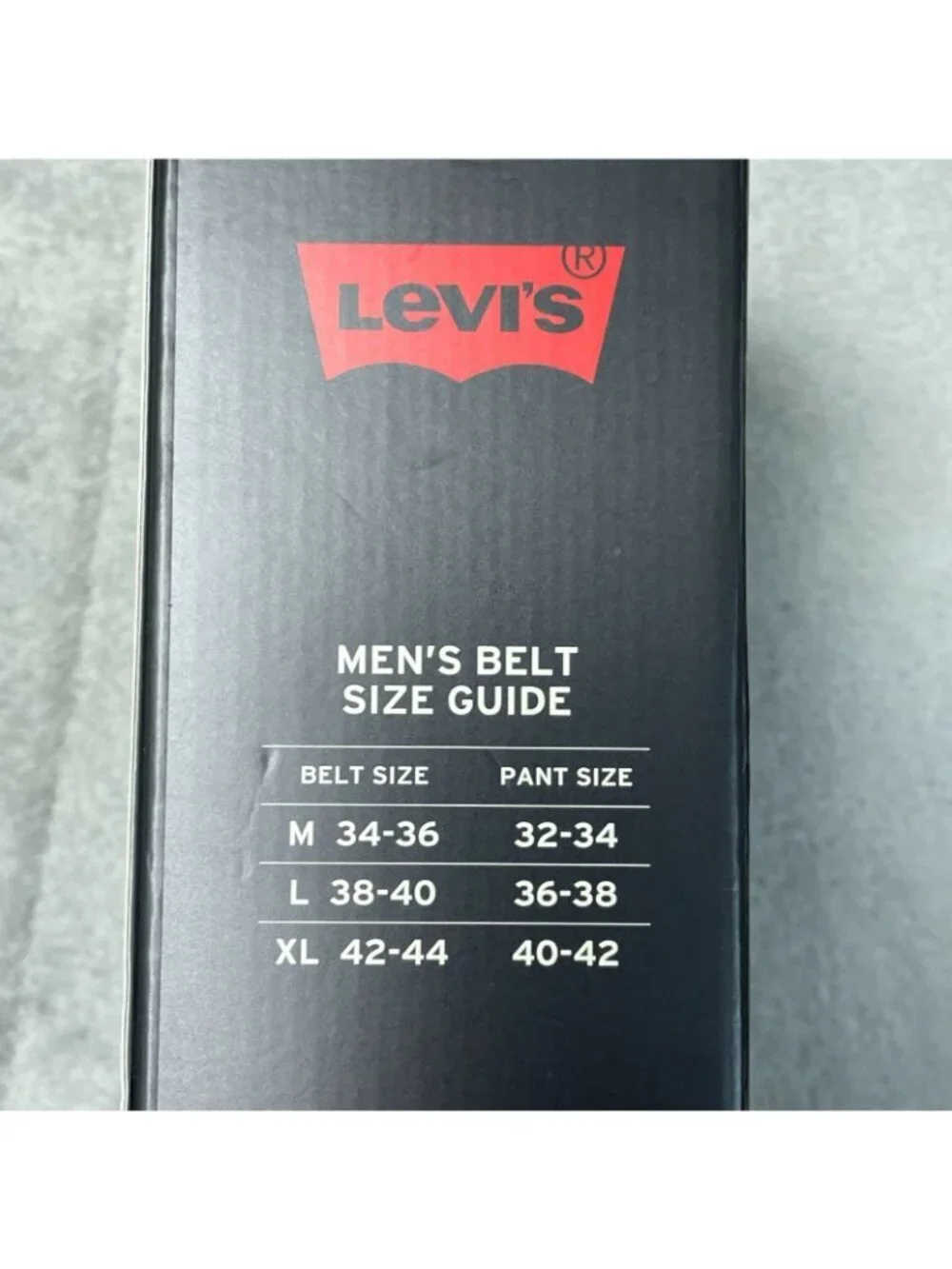 Levi's Men's Size L Black Leather Belt 38-40 Durable Classic Design e1510